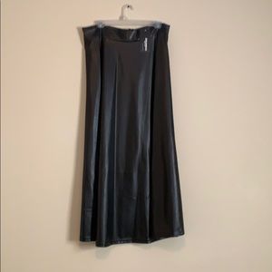 Faux leather skirt